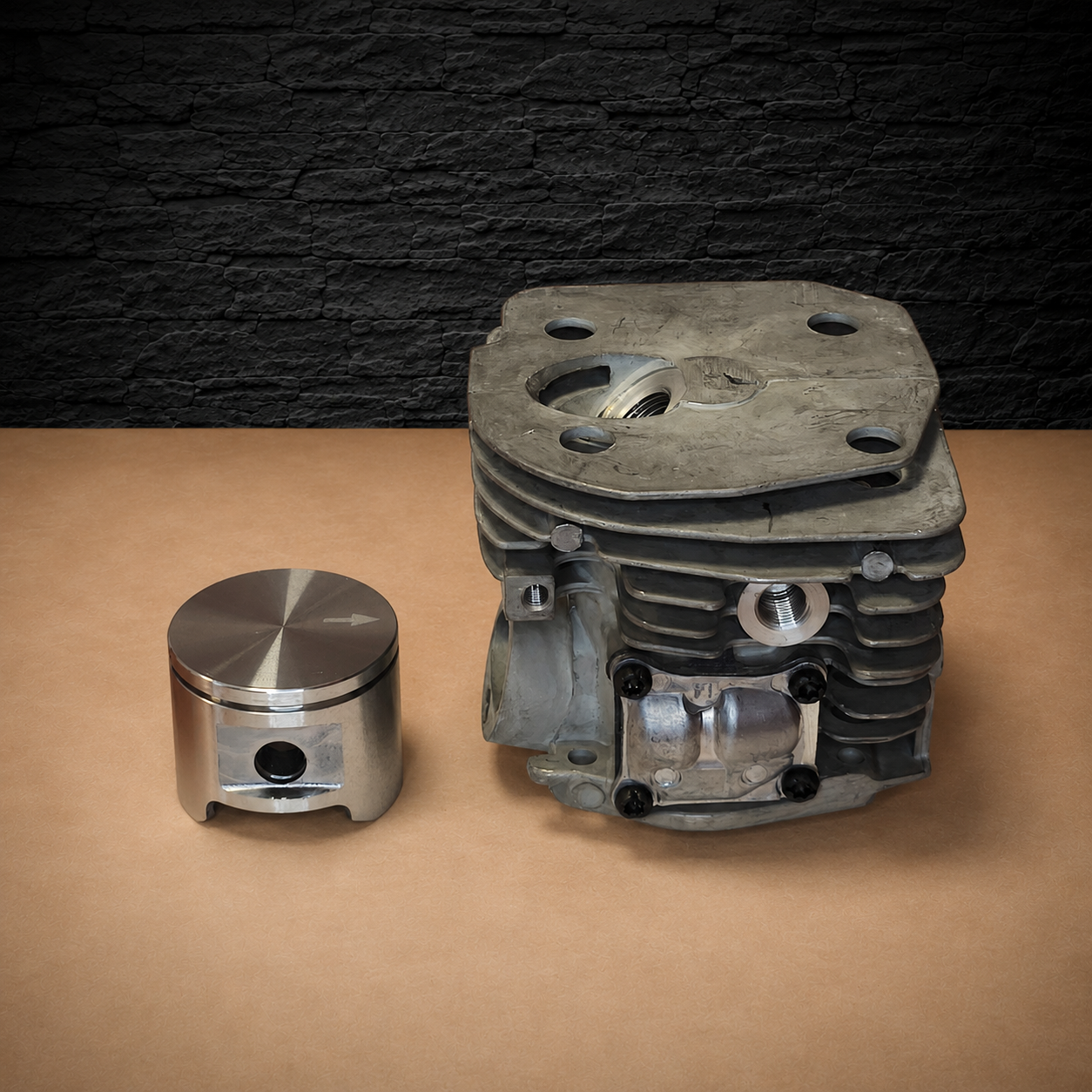 cylinder & piston assembly kit for husqvarna 346 346xp 350 351 353 chainsaw Ø45 537253102 cilindro ir stūmoklio komplektas „Husqvarna“ grandininiams pjūklams 346, 346XP, 350, 351, 353, Ø45, 537253102