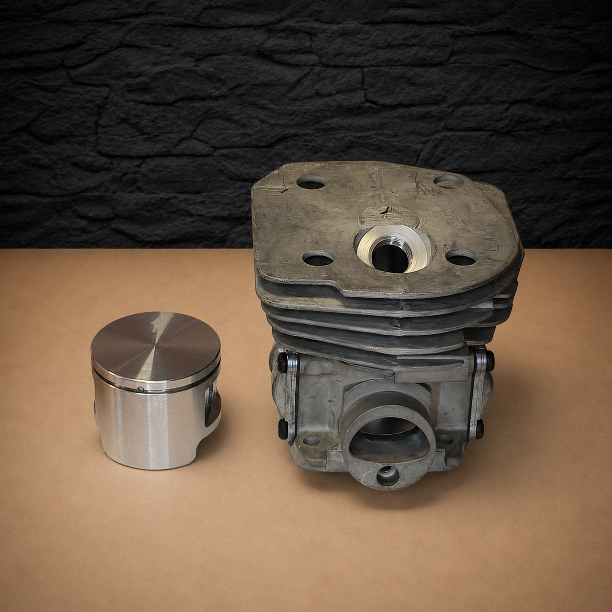 cylinder & piston assembly kit for husqvarna 346 346xp 350 351 353 chainsaw Ø45 537253102 cilindro ir stūmoklio komplektas „Husqvarna“ grandininiams pjūklams 346, 346XP, 350, 351, 353, Ø45, 537253102