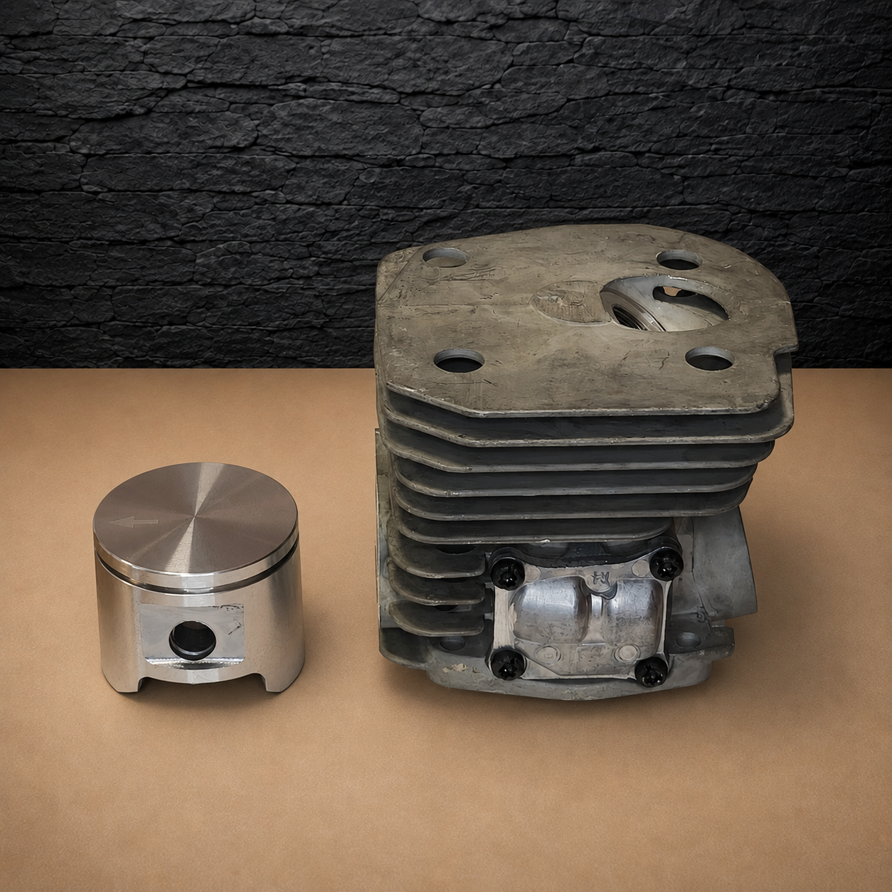 cylinder & piston assembly kit for husqvarna 346 346xp 350 351 353 chainsaw Ø45 537253102 cilindro ir stūmoklio komplektas „Husqvarna“ grandininiams pjūklams 346, 346XP, 350, 351, 353, Ø45, 537253102