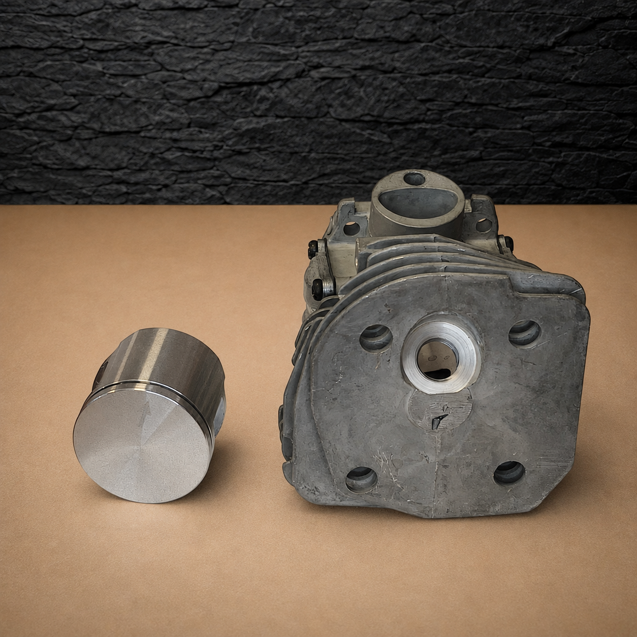 cylinder & piston assembly kit for husqvarna 346 346xp 350 351 353 chainsaw Ø45 537253102 cilindro ir stūmoklio komplektas „Husqvarna“ grandininiams pjūklams 346, 346XP, 350, 351, 353, Ø45, 537253102