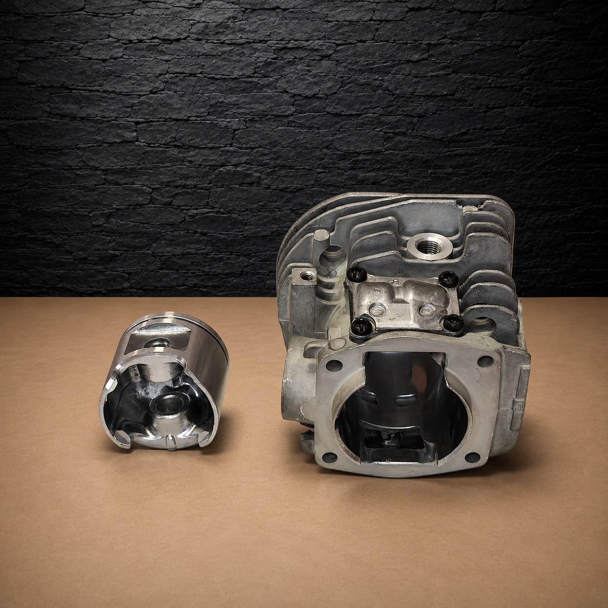 cylinder & piston assembly kit for husqvarna 346 346xp 350 351 353 chainsaw Ø45 537253102 cilindro ir stūmoklio komplektas „Husqvarna“ grandininiams pjūklams 346, 346XP, 350, 351, 353, Ø45, 537253102