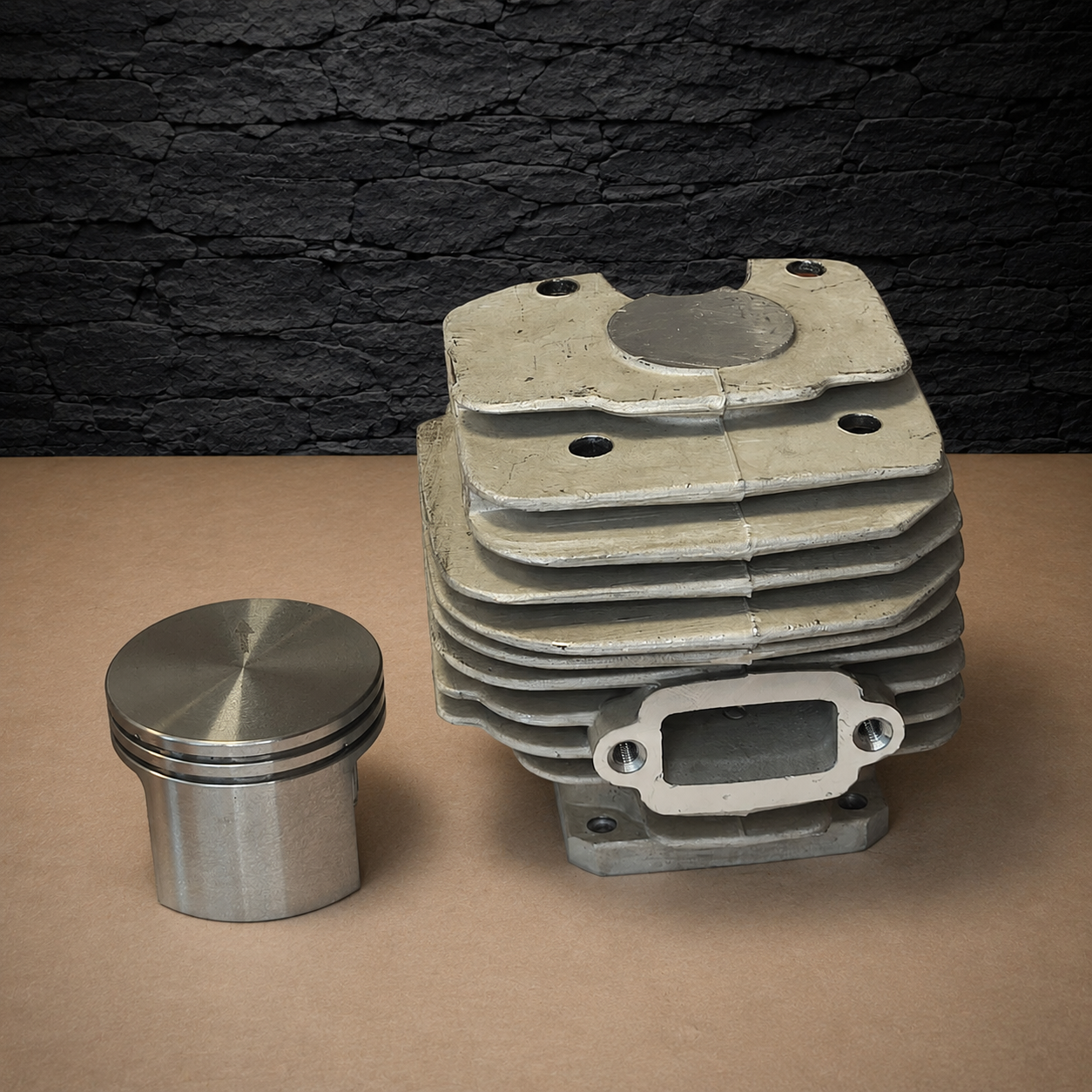 cylinder & piston kit 52mm 11190201202 nikasil stihl ms380 038 038av 038 magnum cilindro ir stūmoklio komplektas, 52 mm, 11190201202, „Nikasil“, „Stihl“ MS380, 038, 038AV, 038 Magnum