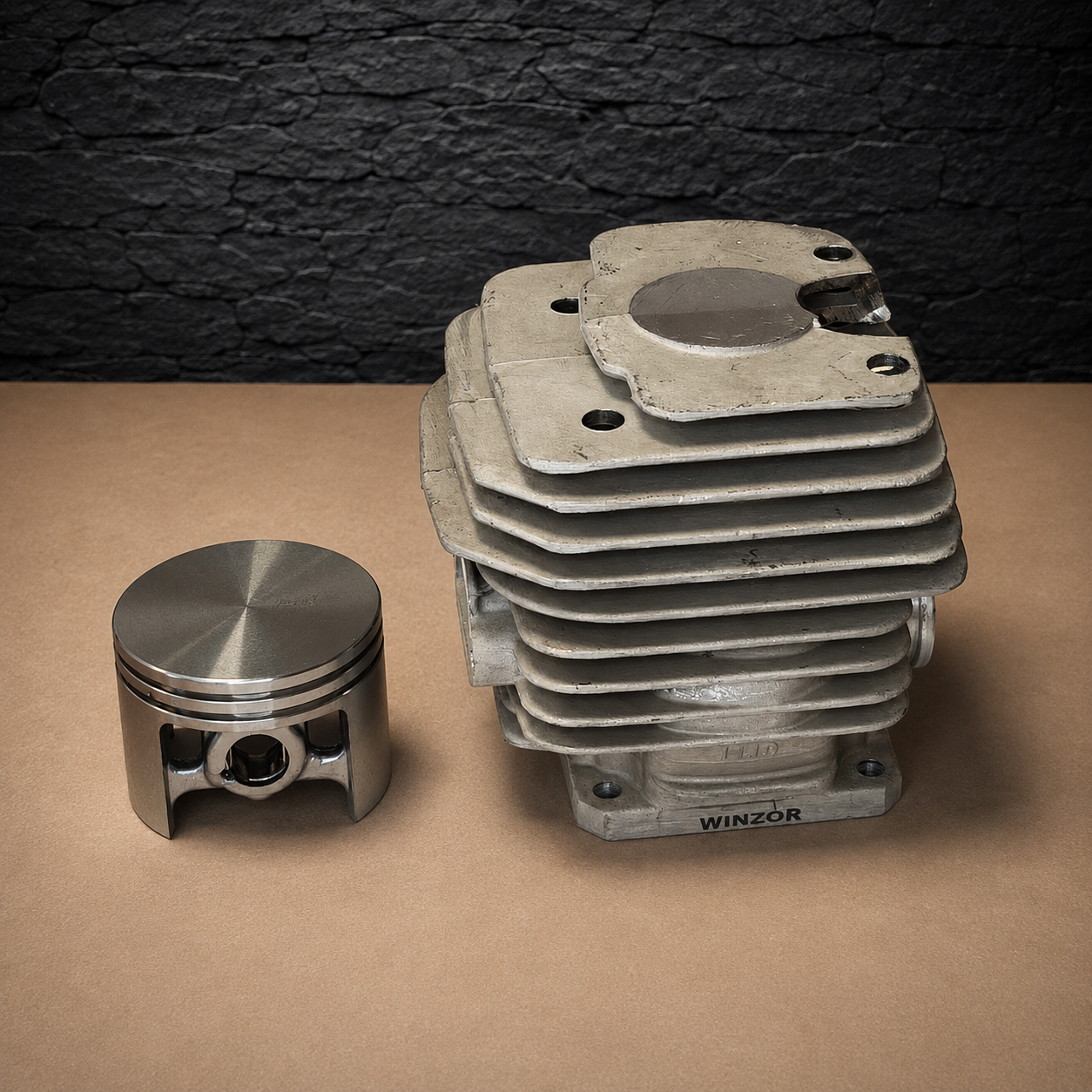 cylinder & piston kit 52mm 11190201202 nikasil stihl ms380 038 038av 038 magnum cilindro ir stūmoklio komplektas, 52 mm, 11190201202, „Nikasil“, „Stihl“ MS380, 038, 038AV, 038 Magnum