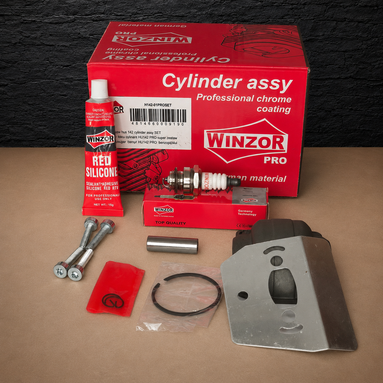 cylinder & piston pro assembly kit 40mm for husqvarna 36, 41, 136, 137, 141, 142