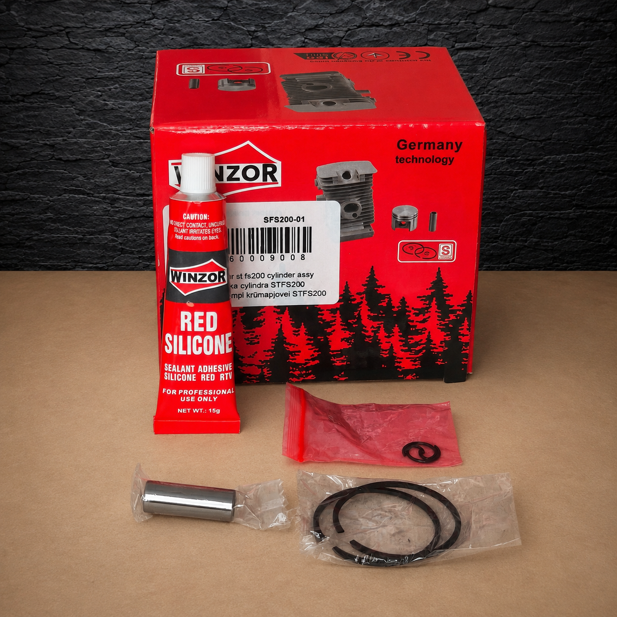 38mm Cylinder and Piston Assembly Kit for STIHL FS120, FS200, FS250, BT120C and BT121 – 41340201212 - Image 9